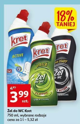Auchan Żel do wc multi action kret oferta