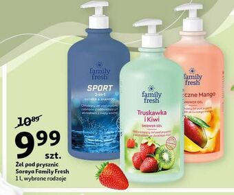 Auchan Żel pod prysznic słoneczne mango soraya family fresh oferta