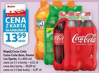 Auchan Napój pomarańczowy fanta oferta