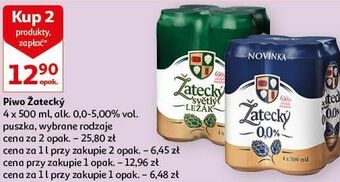 Auchan Piwo zatecky svetly lezak oferta