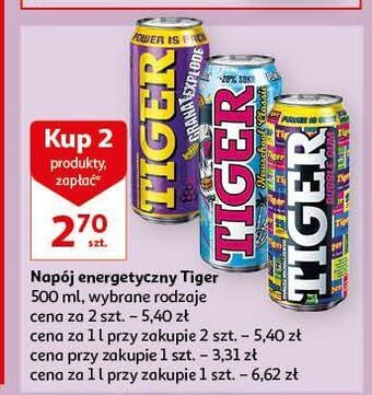 Auchan Napój newschool classic tiger energy drink oferta
