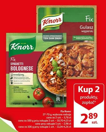 Auchan Gulasz węgierski knorr fix oferta