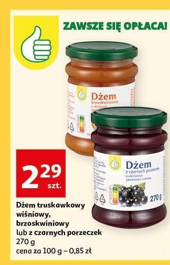 Auchan Dżem brzoskiwniowy podniesiony kciuk oferta