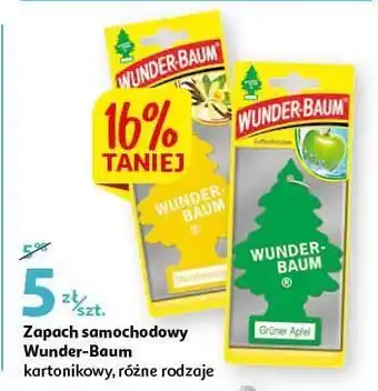 Auchan Zapach samochodowy vanilia wunder-baum oferta