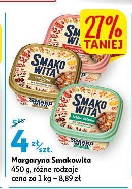 Auchan Margaryna smakowita lekko solona oferta