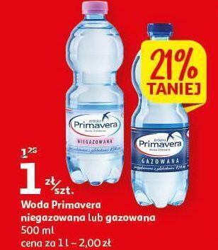 Auchan Woda niegazowana primavera oferta