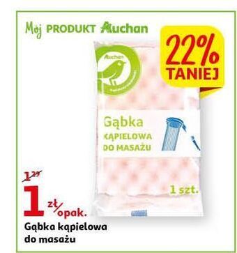 Auchan Gąbka kąpielowa do masażu auchan oferta