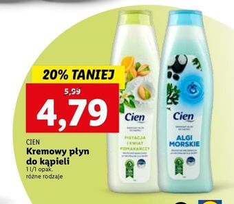 Lidl Płyn do kąpieli algi morskie cien oferta