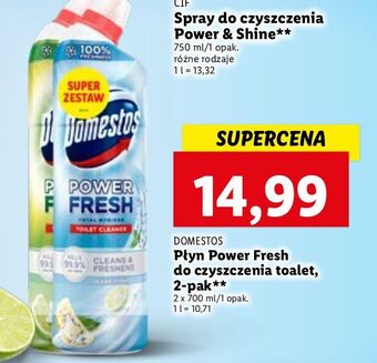 Lidl Żel do wc ocean fresh + lime domestos power fresh (wcześniej total hygiene) oferta