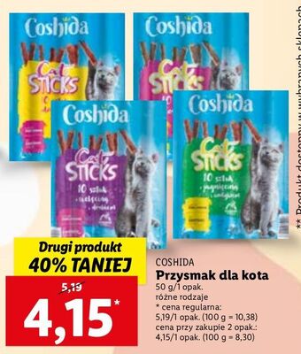 Lidl Przysmak dla kota drobiowe coshida oferta