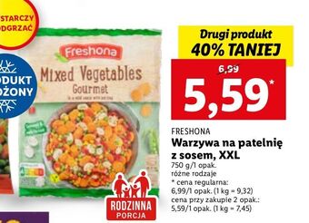 Lidl Warzywa na patelnię z sosem ziołowym freshona oferta