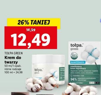 Krem nawilżający łagodzący tołpa green