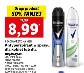 Lidl Antyperspirant rexona aloe vera oferta