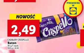 Lidl Baton cadbury crispello oferta