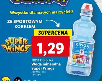 Woda niegazowana super wings kinga pienińska