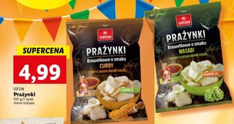 Lidl Prażynki krewetkowe curry vifon oferta