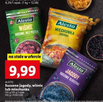 Lidl Jagody suszone alesto oferta