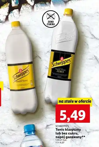 Lidl Napój indian tonic schweppes oferta