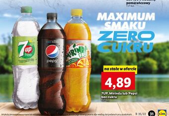 Lidl Napój orange free mirinda oferta