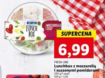 Lidl Lunchbox z mozzarellą i suszonymi pomidorami freshline oferta