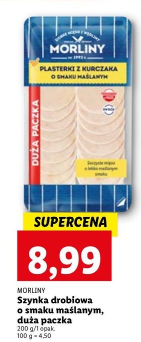 Lidl Kura gotowana o smaku maślanym morliny oferta