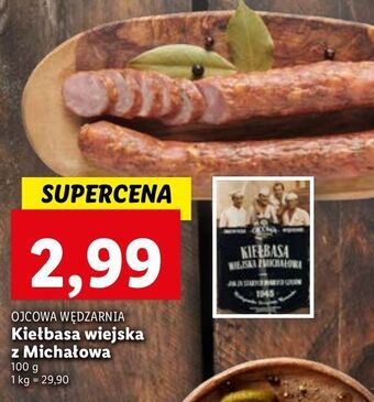Lidl Kiełbasa wiejska z michłowa ojcowa wędzarnia oferta