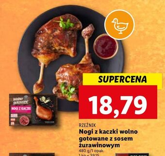 Lidl Noga z kaczki wolno gotowana żurawiną rzeźnik codzienna dostawa oferta
