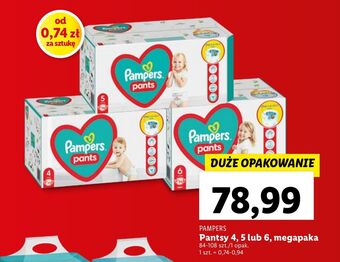 Lidl Pieluchomajtki 4 pampers pants oferta