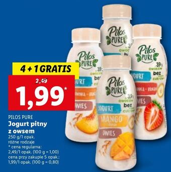 Lidl Jogurt mango - banan pilos pure oferta