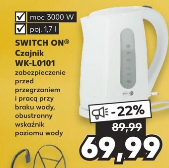Kaufland Czajnik elektryczny switch on oferta