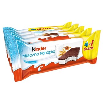 Auchan Kinder mleczna kanapka biszkopt z mlecznym nadzieniem 5 x 28 g oferta