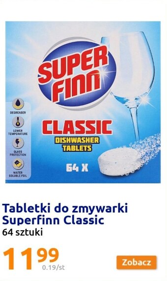 Action Tabletki do zmywarki superfinn oferta