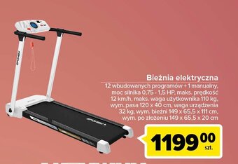 Carrefour Bieżnia elektryczna oferta