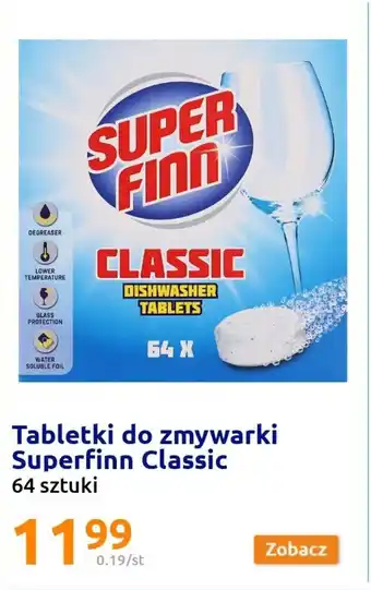 Action Super Finn Classic Tabletki do zmywarki 64 szt. oferta