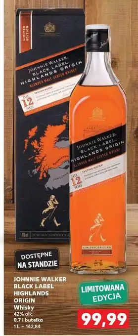 Kaufland Johnnie Walker Black Label Highlands Origin Whisky 42% 700ml oferta