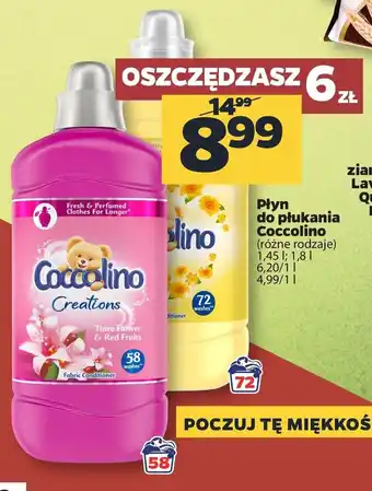 Netto Płyn do płukania Coccolino 1,45-1,8l oferta