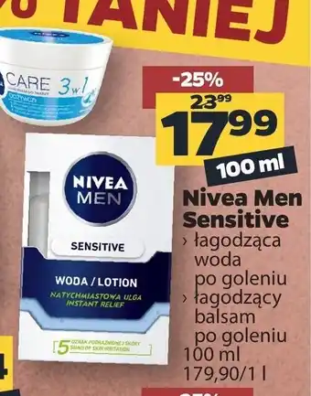 Netto Nivea Men Sensitive 100ml oferta