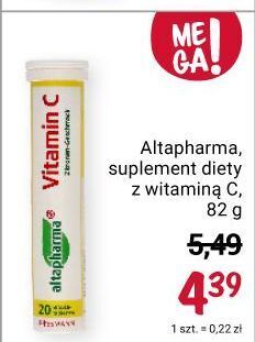 Rossmann Tabletki musujące witamina c altapharma oferta