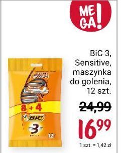 Rossmann Maszynka do golenia bic 3 sensitive oferta