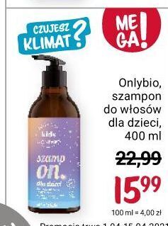 Rossmann Szampon dla dzieci only bio hair balance oferta