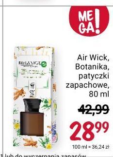 Rossmann Patyczki zapachowe karaibski wetiwer i drzewo sandałowe air wick botanica oferta