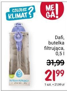 Rossmann Butelka filtrująca wodę 500 ml dafi oferta