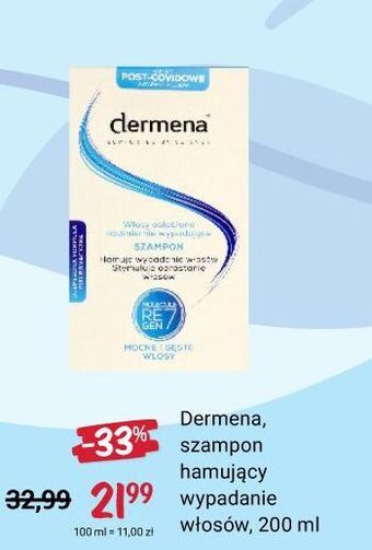 Rossmann Szampon zapobiegający wypadaniu włosów dermena hair care oferta