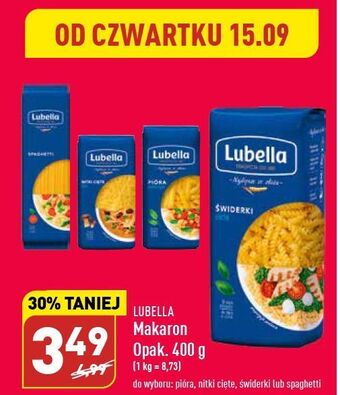 ALDI Makaron pióra lubella oferta