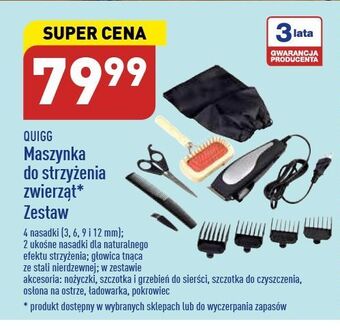 ALDI Maszynka do strzyżenia zwierząt quigg oferta