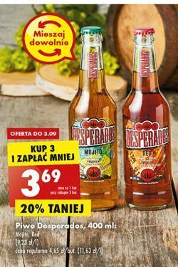 Biedronka Piwo desperados mojito oferta
