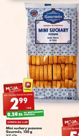 Biedronka Mini suchary pszenne gourmes oferta