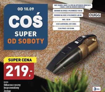 ALDI Odkurzacz ręczny quigg oferta