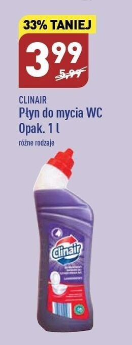ALDI Płyn do wc lawendowy clinair oferta