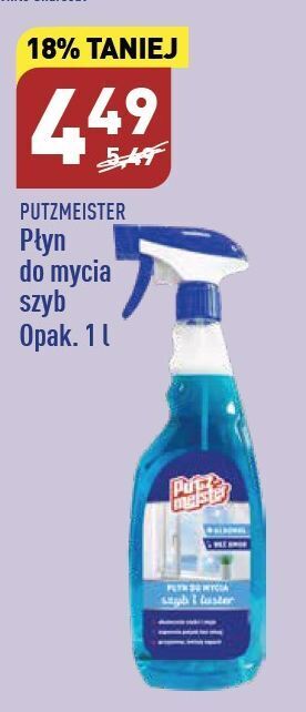 ALDI Płyn do szyb morski putzmeister oferta